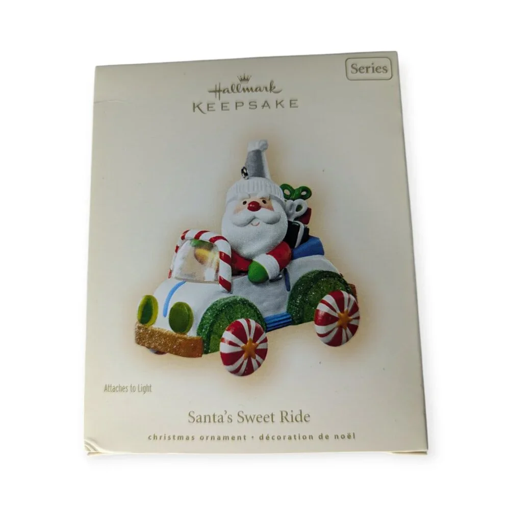 2007 Hallmark Keepsake Ornament Christmas Santa's Sweet Ride First In Series